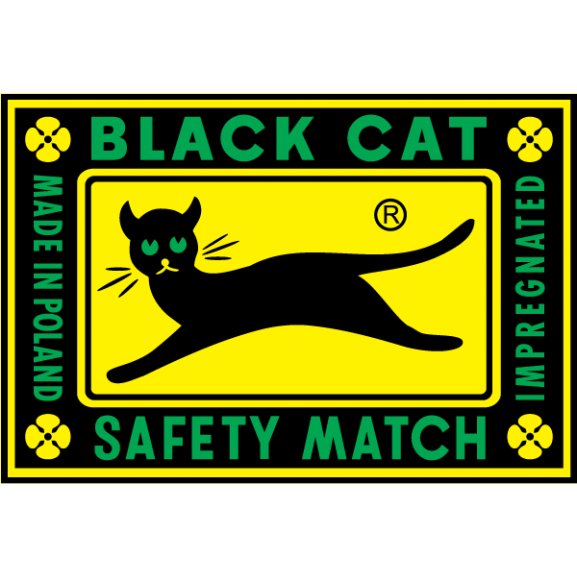 Black Cat Safety Match Logo