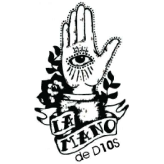 la mano de d10s Logo