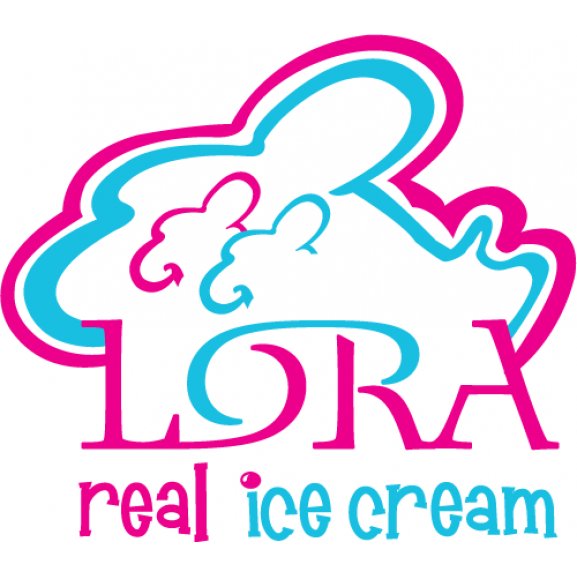 Lora Ice Cream Logo