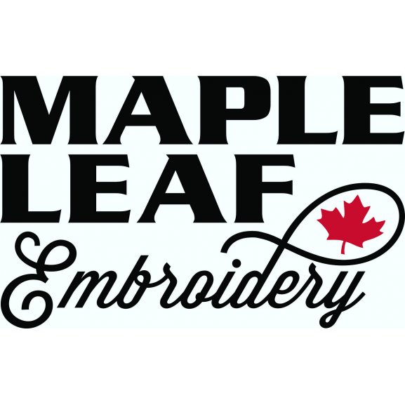 Maple Leaf Embroidery Logo