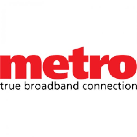 Metro - true broadband connection Logo