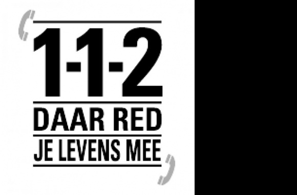 112 Daar red je levens mee Logo