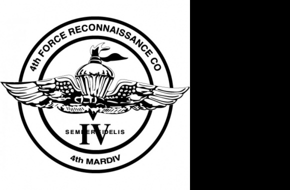 4th Force Reconnaissance Co Logo