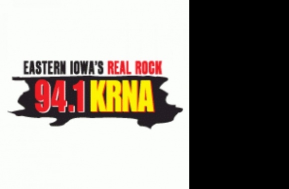 94.1 KRNA Eastern Iowa's Real Rock Logo