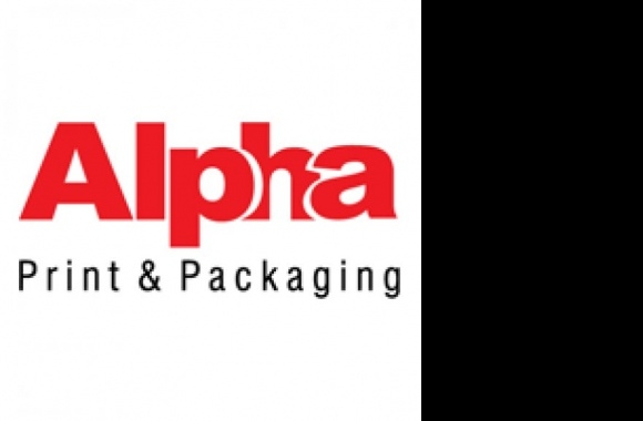 Alpha Print & Packaging Logo