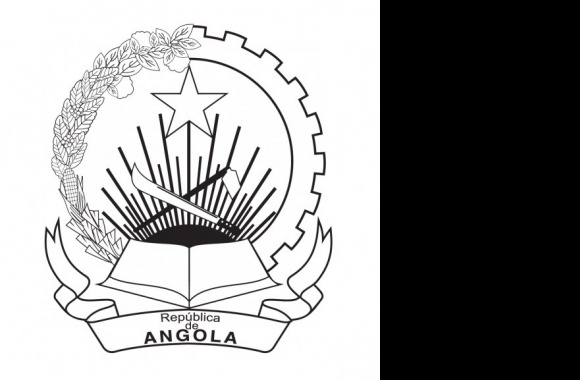 Angola Coat of Arms BW Logo
