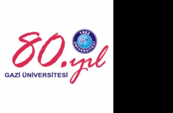 Gazi Universitesinin 80 yili Logo