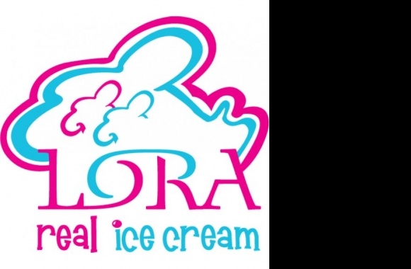 Lora Ice Cream Logo